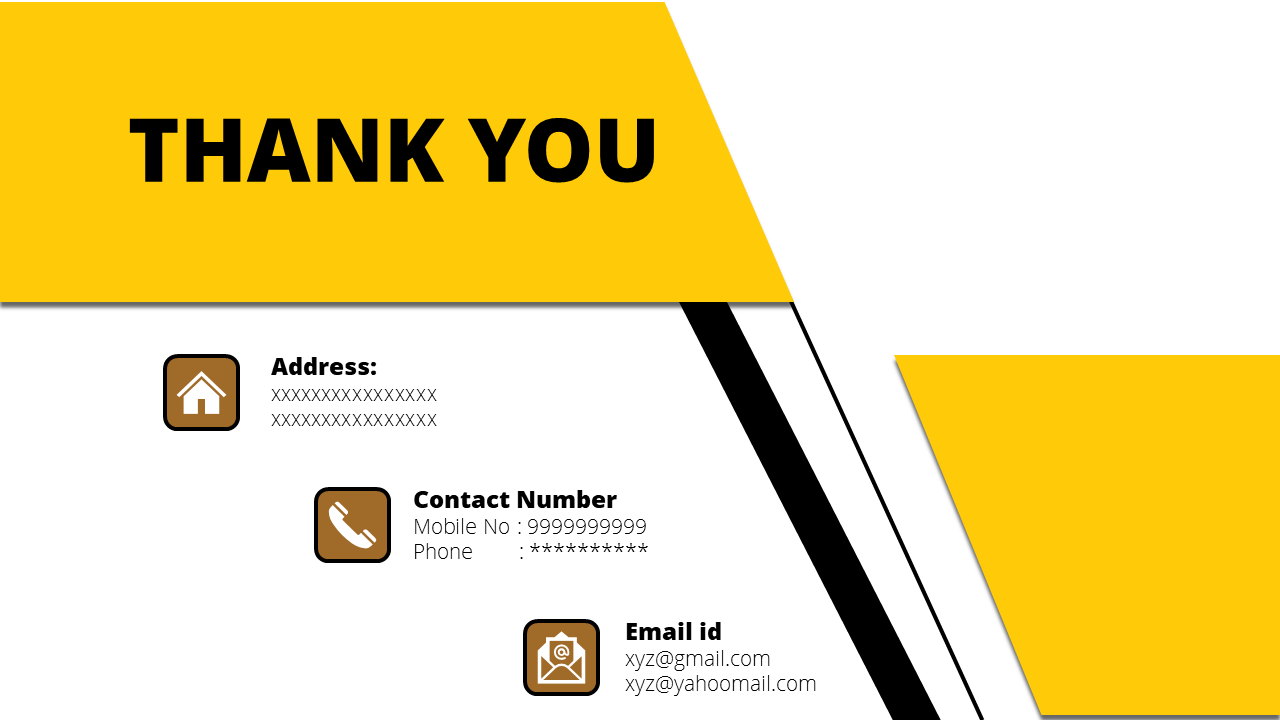 Attractive Thank You PowerPoint Slide Template